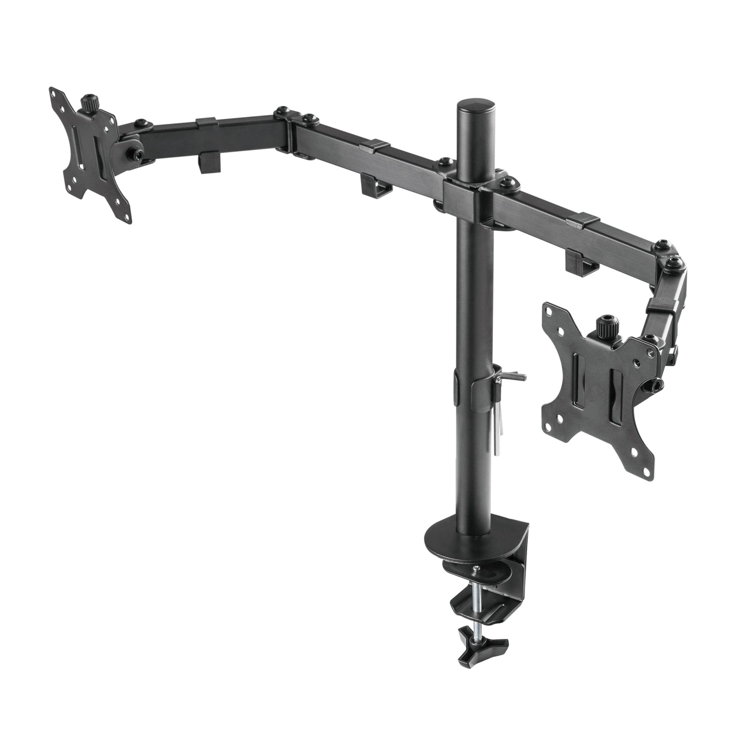 ProperAV Desk Monitor Mount 17" - 32" Dual Swing Arm VESA Max 100x100