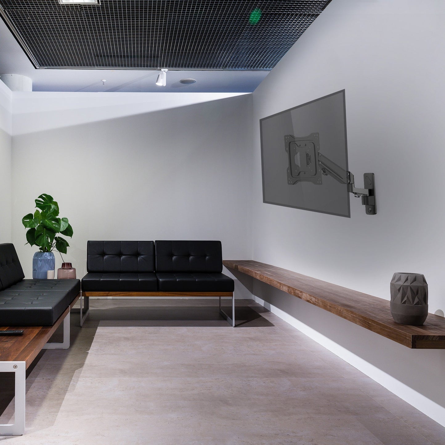 ProperAV TV Wall Bracket (23" - 55" / 23kg Capacity / VESA Max. 400x400) - Black