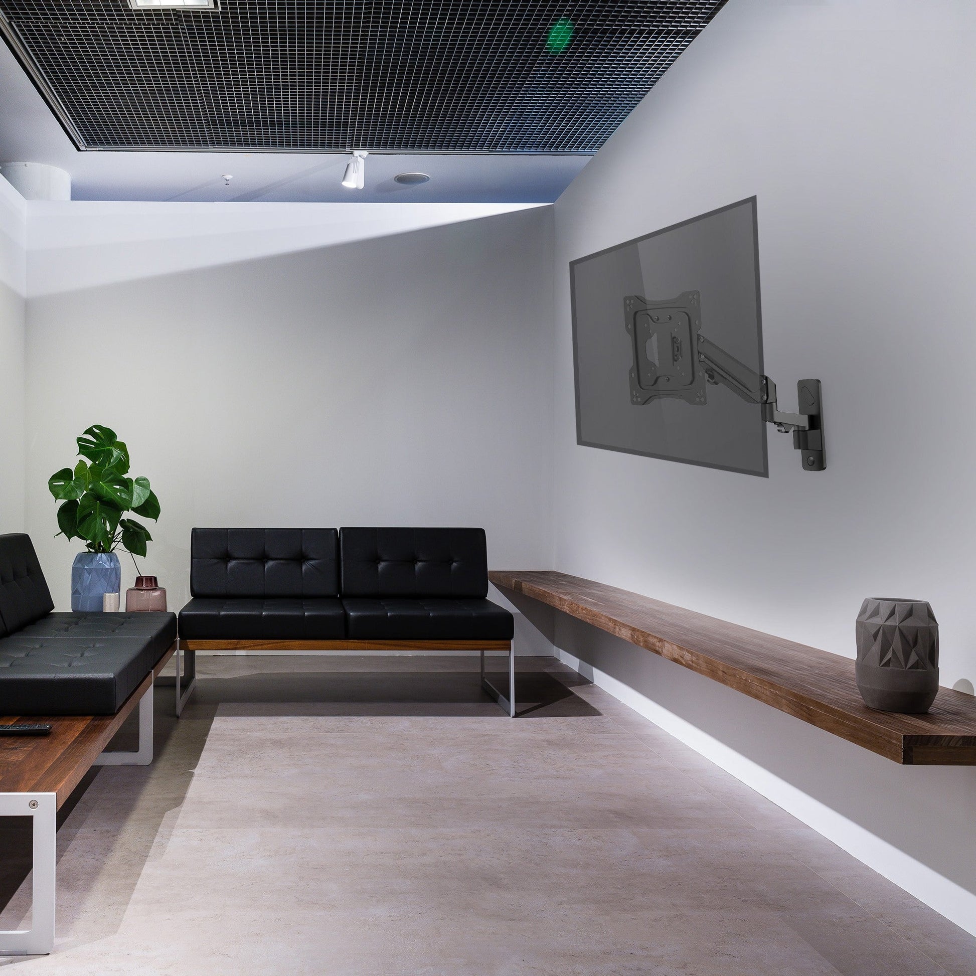 ProperAV TV Wall Bracket (23" - 55" / 23kg Capacity / VESA Max. 400x400) - Black