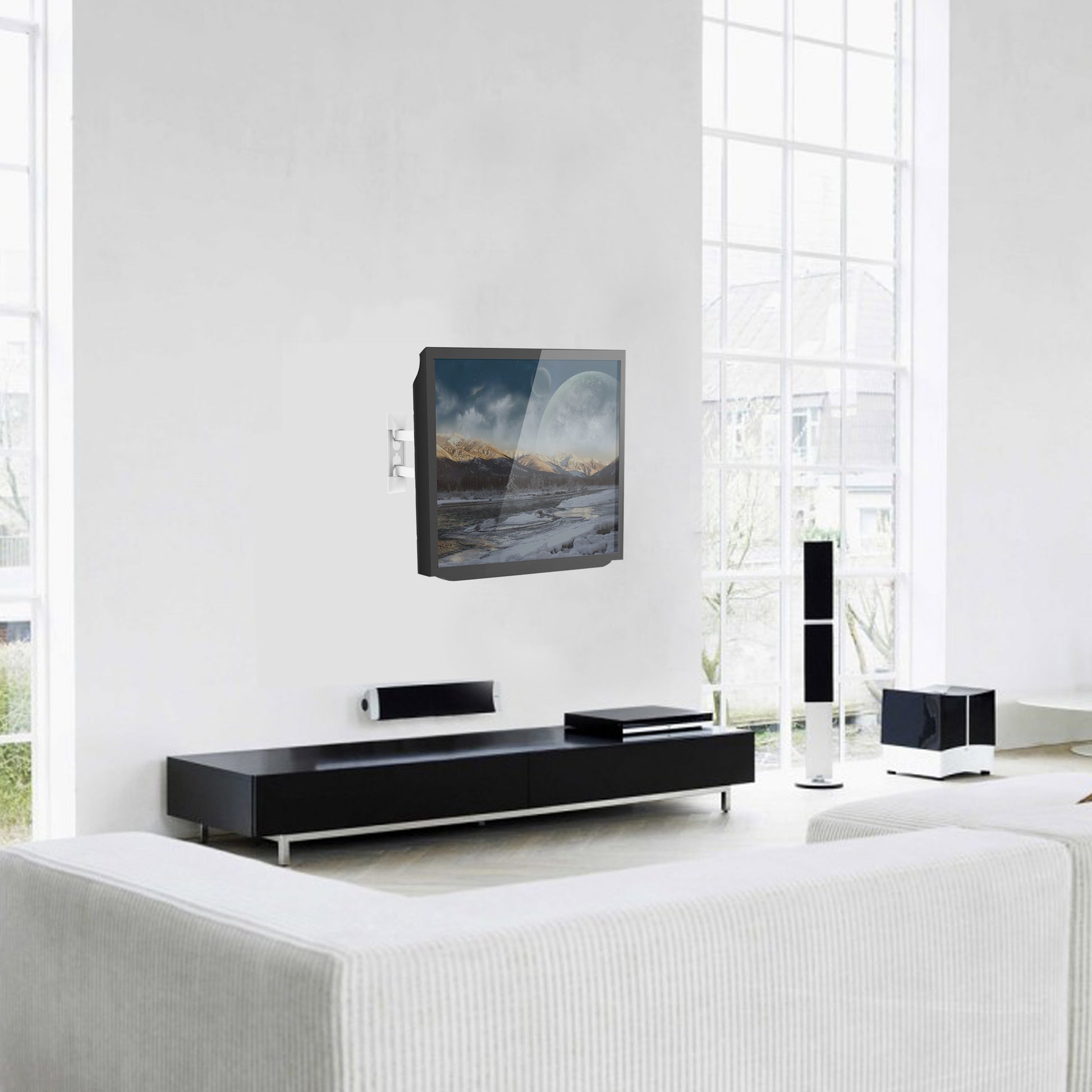 ProperAV TV Wall Bracket (23" - 55" / 30kg Capacity / VESA Max. 400x400)