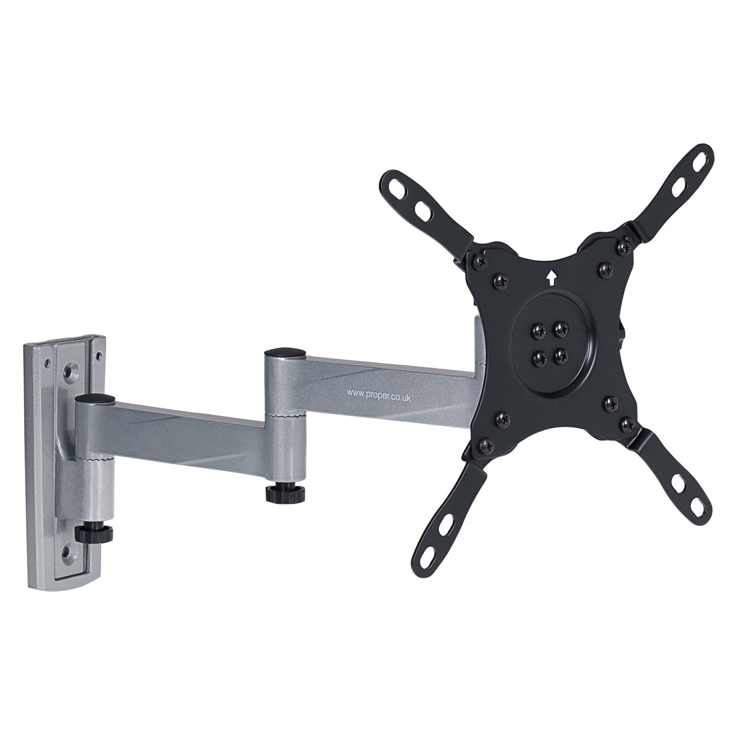 ProperAV TV Wall Bracket for Motorhome / RV / Caravan / Boat (13" – 43” / 15kg Capacity / VESA Max. 200x200) – Silver