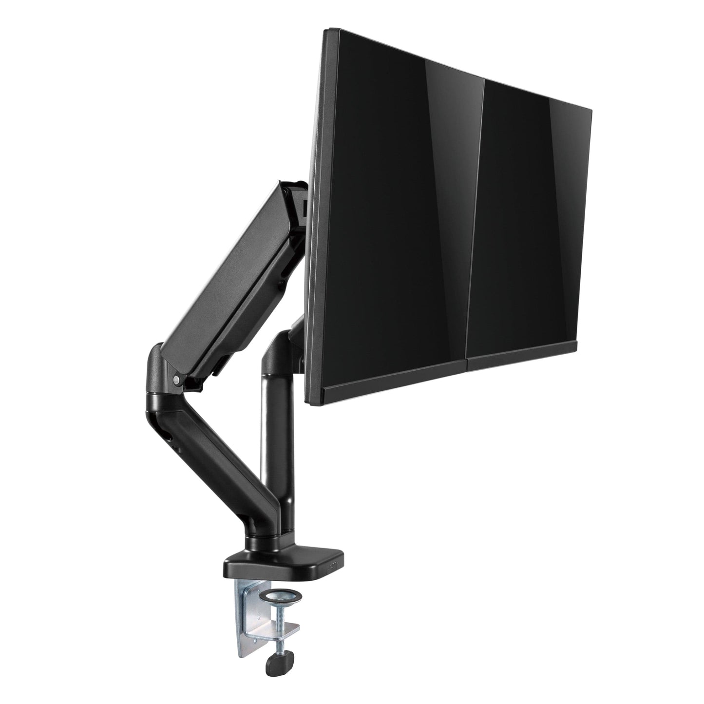 ProperAV Desk Monitor Mount 17" - 32" Dual Articulated Swing Arm VESA Max 100x100