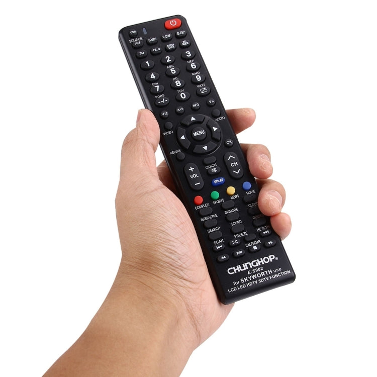 CHUNGHOP E-S902 Universal Remote Controller for SKYWORTH LED TV / LCD TV / HDTV / 3DTV, for SKYWORTH TV