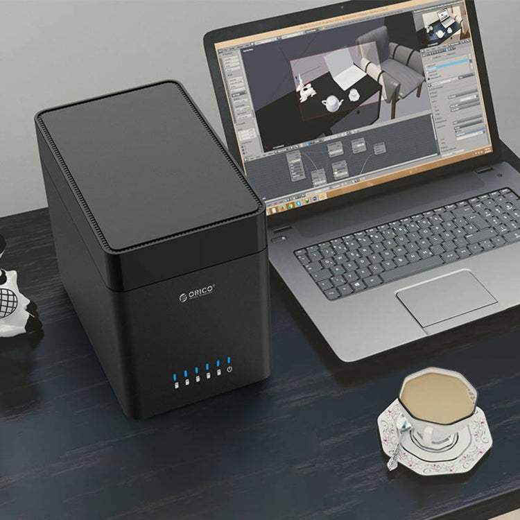 ORICO DS500U3 3.5 inch 5 Bay Magnetic-type USB 3.0 Hard Drive Enclosure with Blue LED Indicator, USB 3.0