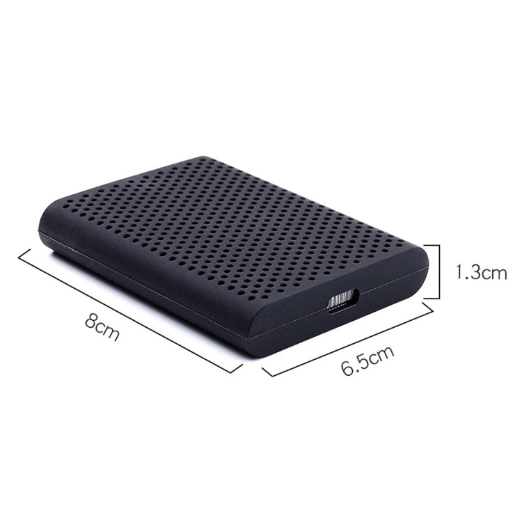 PT500 Scratch-resistant All-inclusive Portable Hard Drive Silicone Protective Case for Samsung Portable SSD T5, with Vents, Black, Red, White