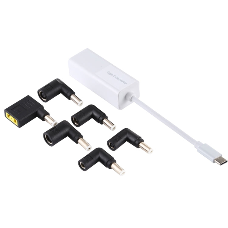 Laptop Power Adapter 65W USB-C / Type-C Converter to 6 in 1 Power Adapter