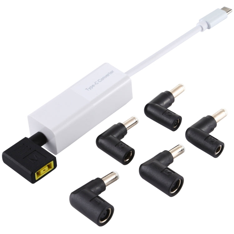 Laptop Power Adapter 65W USB-C / Type-C Converter to 6 in 1 Power Adapter