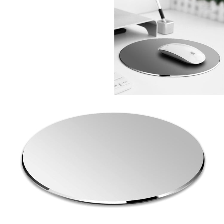 Circle Shape Aluminum Alloy Double-sided Non-slip Mat Desk Mouse Pad, Circle Shape