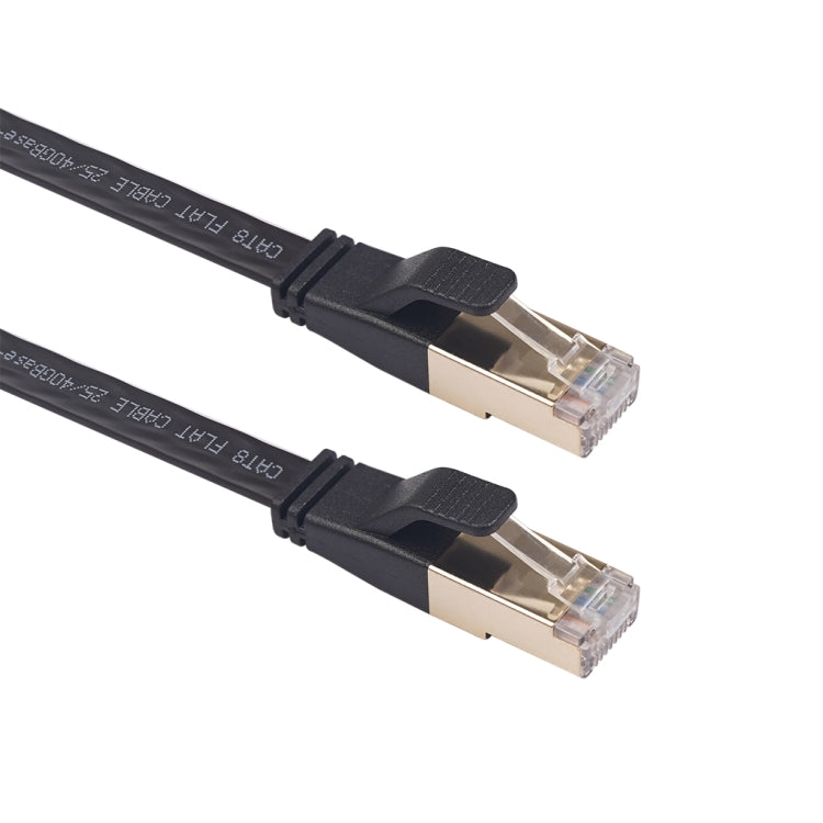 CAT8-2 Double Shielded CAT8 Flat Network LAN Cable, Length: 1m, 1m