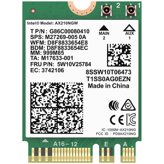 COMFAST AX210 vPro-M 5374Mbps Bluetooth 5.2 Tri-band Wireless Network Card, AX210