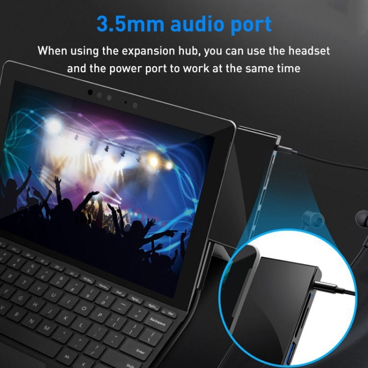 Rocketek SGO772 Type-C to USB3.0 / HDMI HUB Adapter for Surface Pro GO, SGO772