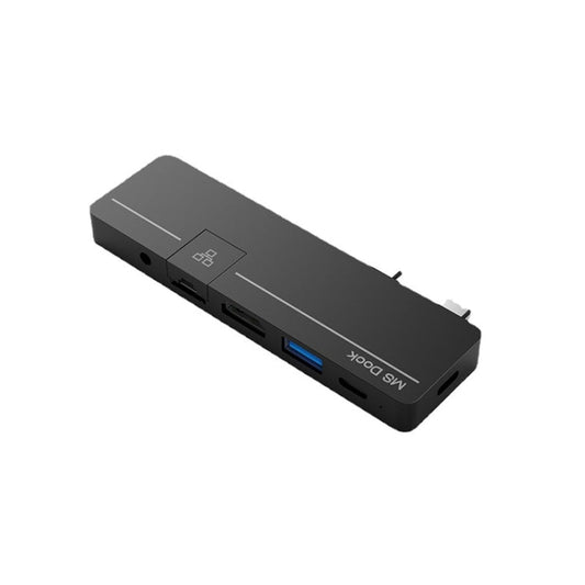 Rocketek SHX6 Multifunctional Dual Type-C Ports Expansion Dock HUB Adapter with LAN, SHX6