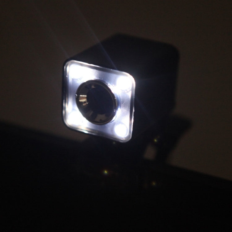 A862 360 Degree Rotatable 480P WebCam USB Wire Camera with Microphone & 4 LED lights for Desktop Skype Computer PC Laptop, Cable Length: 1.4m