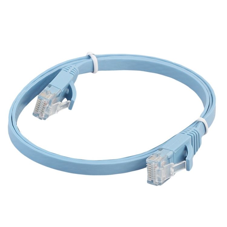 0.5m CAT6 Ultra-thin Flat Ethernet Network LAN Cable, Patch Lead RJ45, Length: 0.5m