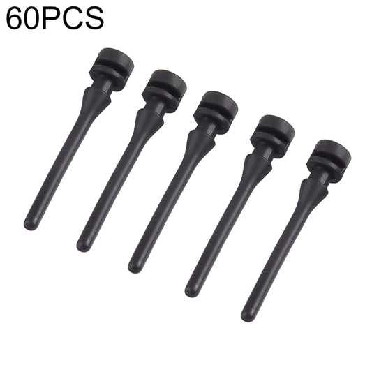 60 PCS 40mm Anti Vibration Soft Damping Nail Rubber Silicone Computer Fan Screw, 60 PCS 40mm, 60 PCS 40mm (Blue)