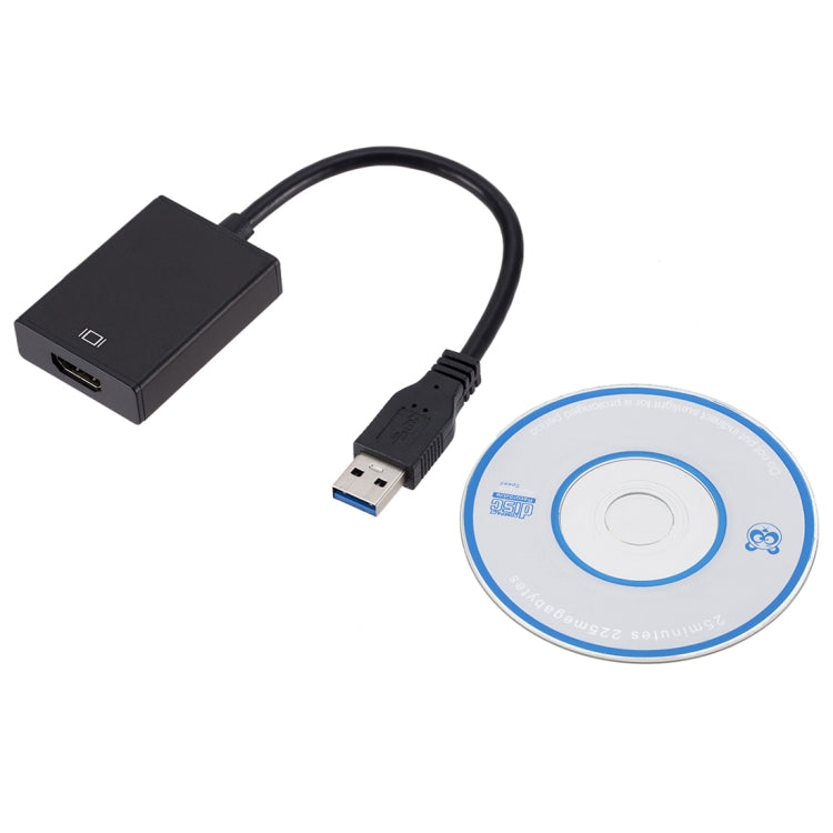 External Graphics Card Converter Cable USB3.0 to HDMI(Black)