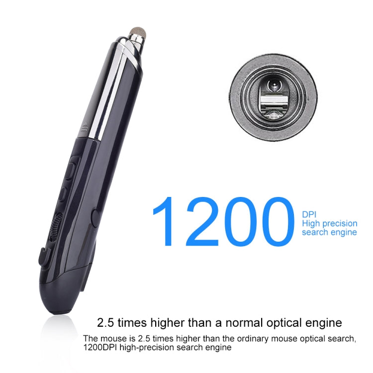 PR-08 6-keys Smart Wireless Optical Mouse with Stylus Pen & Laser Function, Laser Function Blue, Laser Function Red, Laser Function White, Laser Function Black, Laser Function Grey