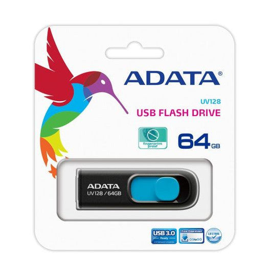 Adata 64GB UV128 USB 3.2 Retractable Flash Drive