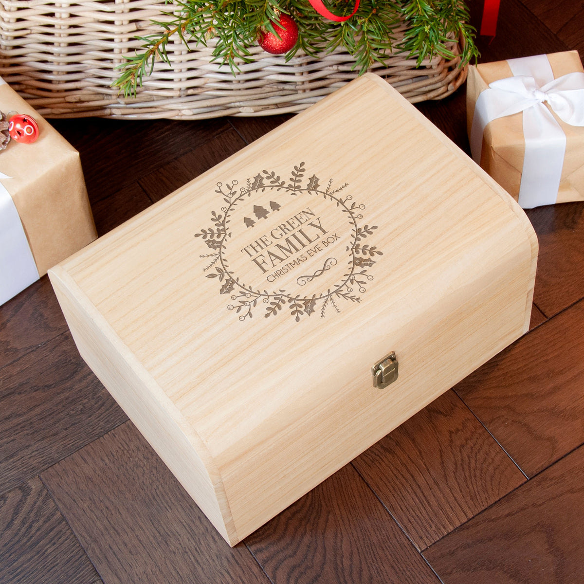 Personalised Traditional Family Christmas Eve Chest