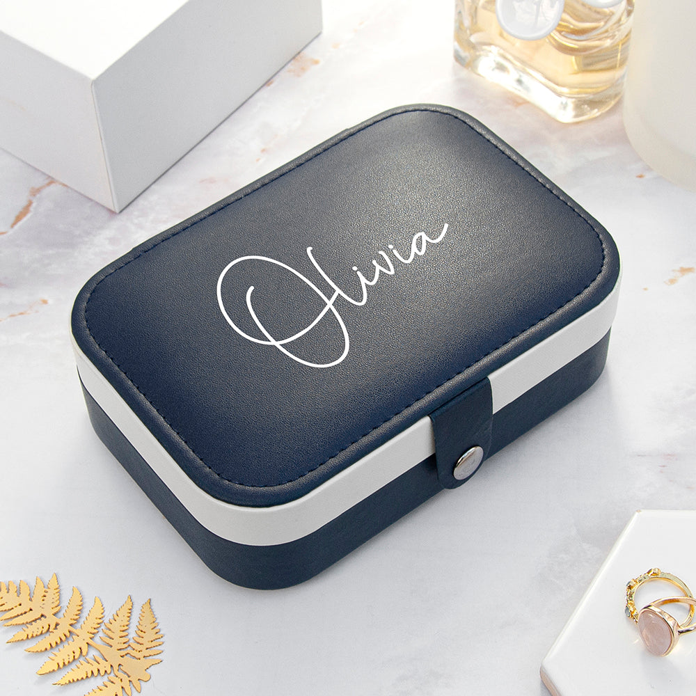 Personalised Travel Jewellery Case