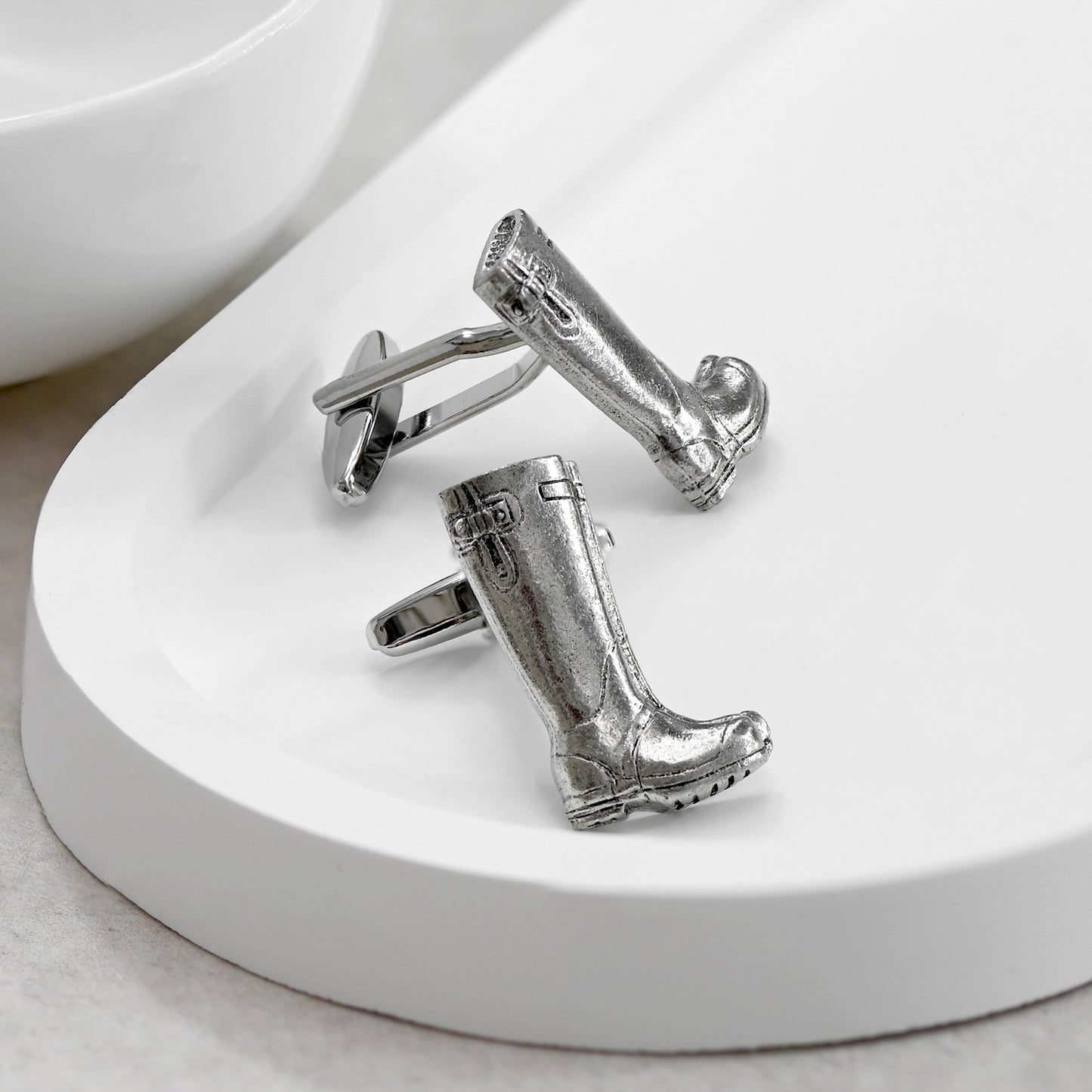 Men's Large Wellington Boot Cufflinks