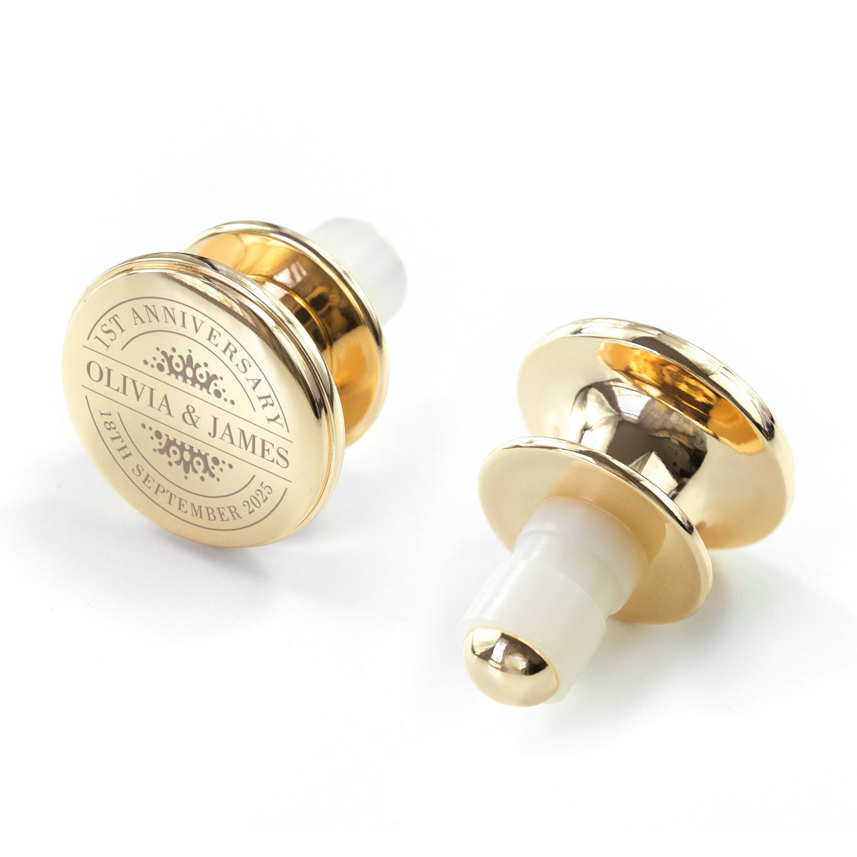 Personalised Happy Anniversary Bottle Stopper