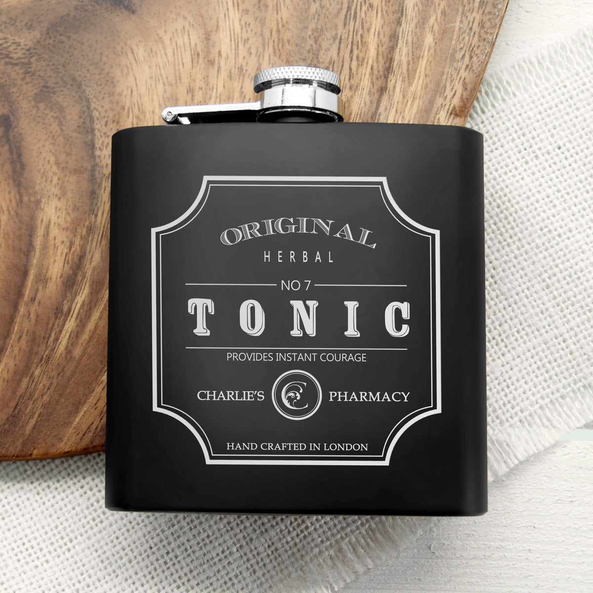 Personalised Vintage Tonic Hip Flask
