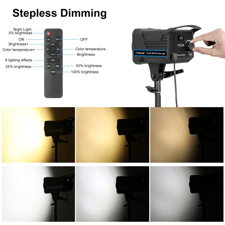 PULUZ 220V 120W Studio Video Light + 2.8m Light Holder + 65cm Foldable Lantern Softbox Photography Kit, 120W 2700K-6500K Light 2.8m Light Holder Kit EU Plug, 120W 2700K-6500K Light 2.8m Light Holder Kit UK Plug                                          ...
