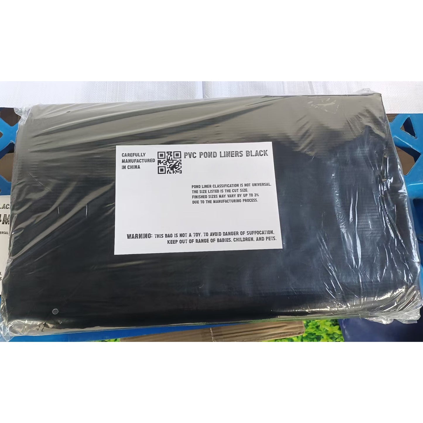 Black PVC 450gsm Pond Liner 3m x 4m