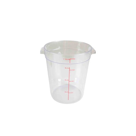 8-Quart Round Food Storage Container Clear