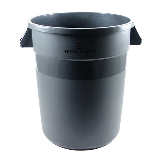44 Gal Plastic Trash Can w/o Lid Grey