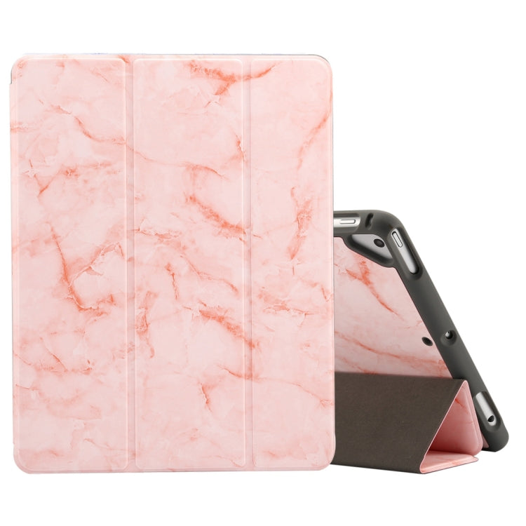 Marble Texture Pattern Horizontal Flip Case for iPad 9.7 (2018) , with Three-folding Holder & Pen Slots, For iPad 9.7 (2018) & iPad Air & iPad Air 2 & iPad Pro 9.7 & iPad 9.7 2017, For iPad 9.7 (2018)