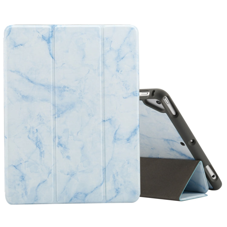 Marble Texture Pattern Horizontal Flip Case for iPad 9.7 (2018) , with Three-folding Holder & Pen Slots, For iPad 9.7 (2018) & iPad Air & iPad Air 2 & iPad Pro 9.7 & iPad 9.7 2017, For iPad 9.7 (2018)