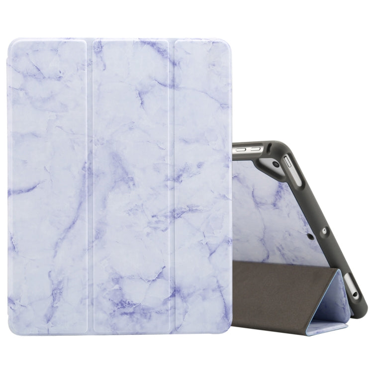 Marble Texture Pattern Horizontal Flip Case for iPad 9.7 (2018) , with Three-folding Holder & Pen Slots, For iPad 9.7 (2018) & iPad Air & iPad Air 2 & iPad Pro 9.7 & iPad 9.7 2017, For iPad 9.7 (2018)