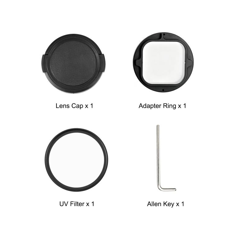58mm UV Filter Adapter Ring for GoPro MISSION 1 / 1 PRO – PULUZ