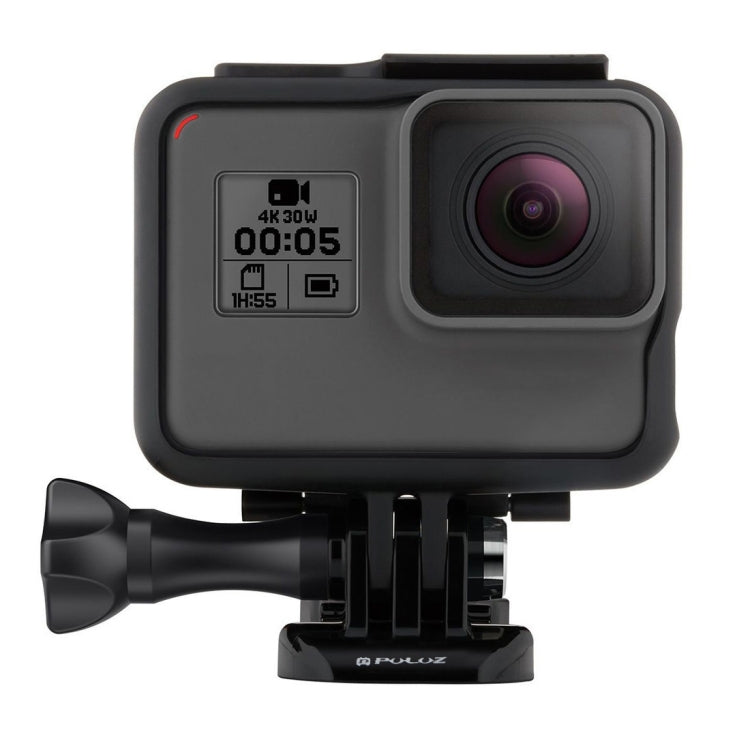 PULUZ ABS Plastic Housing Shell Frame Mount Protective Case Cage with Pedestal and Long Screw for GoPro HERO(2018) /7 Black /6 /5, For GoPro HERO6 /5