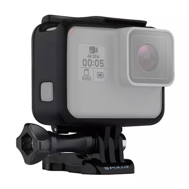 PULUZ ABS Plastic Housing Shell Frame Mount Protective Case Cage with Pedestal and Long Screw for GoPro HERO(2018) /7 Black /6 /5, For GoPro HERO6 /5