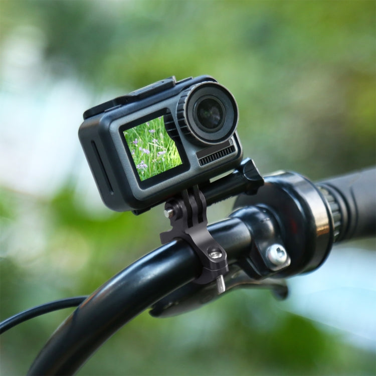 PULUZ Aluminum Bike Handlebar Mount for GoPro HERO12/11/10/9 & Action Cameras (Black)
