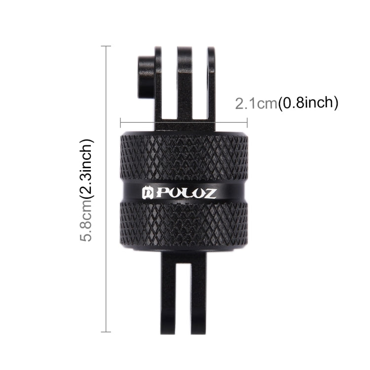 PULUZ 360 Degree Rotation CNC Swivel Pivot Extension Arm Tripod Mount for GoPro, Insta360, DJI and Other Action Cameras, Extension Adapter