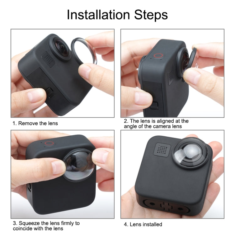 2 PCS PULUZ Acrylic Protective Lens Cover for GoPro Max