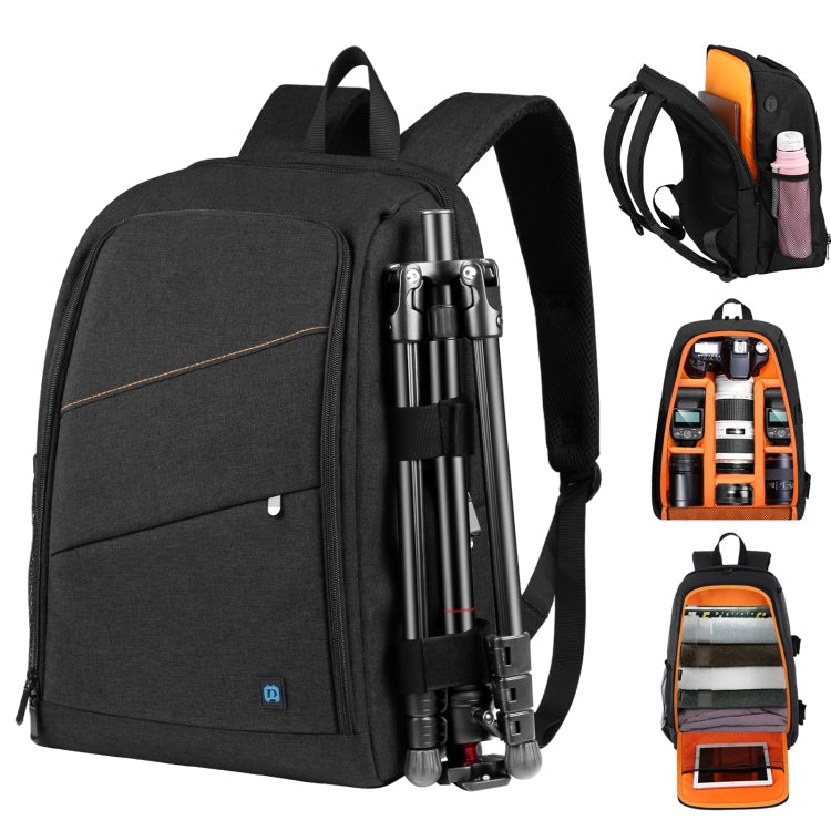 PULUZ Outdoor Portable Waterproof Scratch-proof Dual Shoulders Backpack Handheld PTZ Stabilizer Camera Bag with Rain Cover for Digital Camera, DJI Ronin-SC / Ronin-S, Backpack(Grey), Backpack(Black)