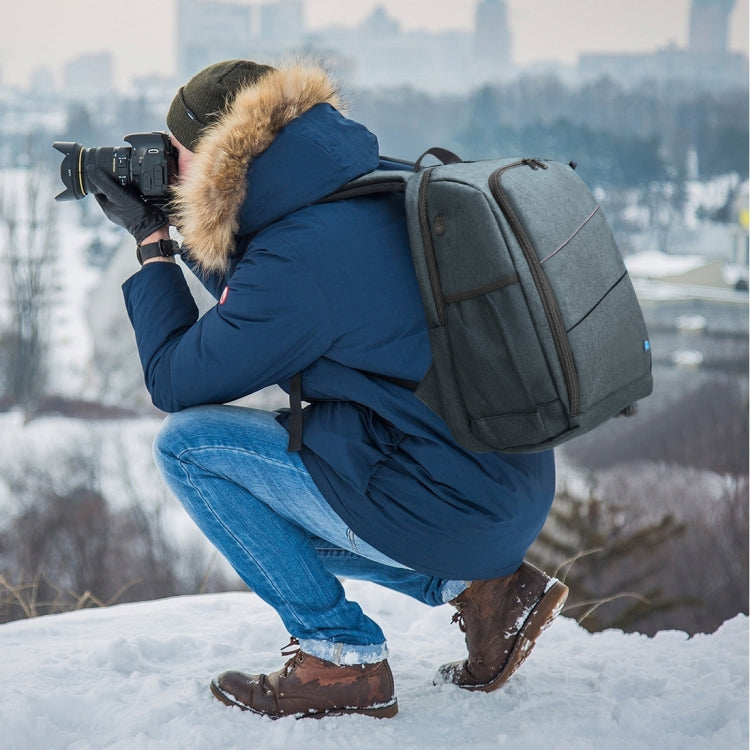 PULUZ Outdoor Portable Waterproof Scratch-proof Dual Shoulders Backpack Handheld PTZ Stabilizer Camera Bag with Rain Cover for Digital Camera, DJI Ronin-SC / Ronin-S, Backpack(Grey), Backpack(Black)