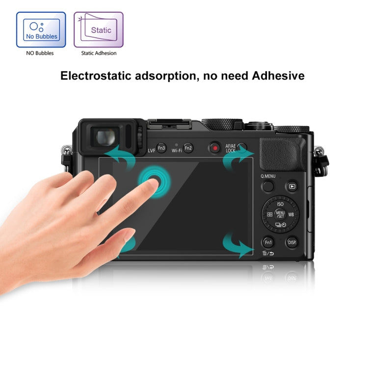 PULUZ 2.5D 9H Tempered Glass Film for Panasonic DMC-LX100, Compatible with Panasonic TX1 / TX2 / LX100II / LX100 / GF2 / GF3 / GF5 / GF6 / WEA / GM1 / FL1GK / GX7 / GF9  / GF8  / GF7 / GM1S / TZ70 / TZ90 / TZ85 / FZ85 / TZ57, FUJIFILM A1/ A2 / XM1/ X30...
