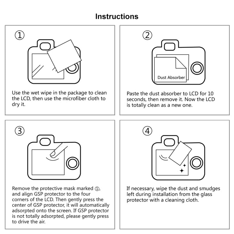 Compatible with Fujifilm X-T2 / X-A3 / X-A5 / X-A10 / X-A20, X-T1/T2 Protector