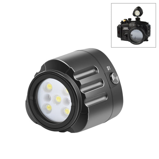 PULUZ 40m Underwater LED Fill Light, 1000LM for GoPro HERO12/11/10/9 & Action Cameras (Black)