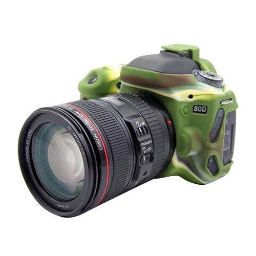 PULUZ Soft Silicone Protective Case for Canon EOS 80D, For Canon 80D