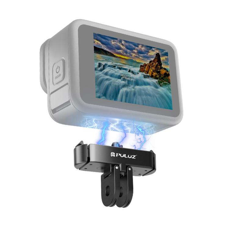 For GoPro MISSION 1 / 1 PRO / HERO13 Black / MAX2 PULUZ Magnetic Quick Release Metal Base (Black)