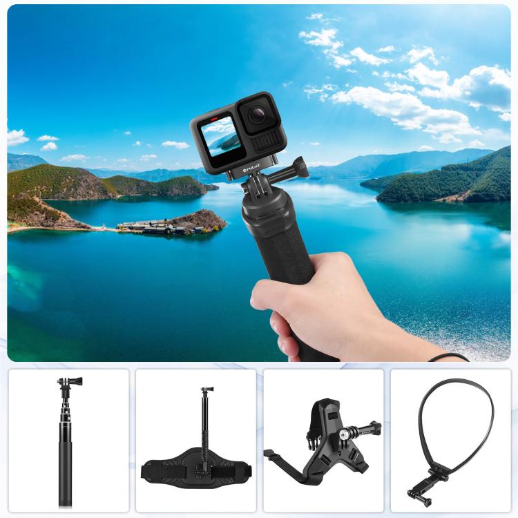 For GoPro MISSION 1 / 1 PRO / HERO13 Black / MAX2 PULUZ Magnetic Quick Release Metal Base (Black)