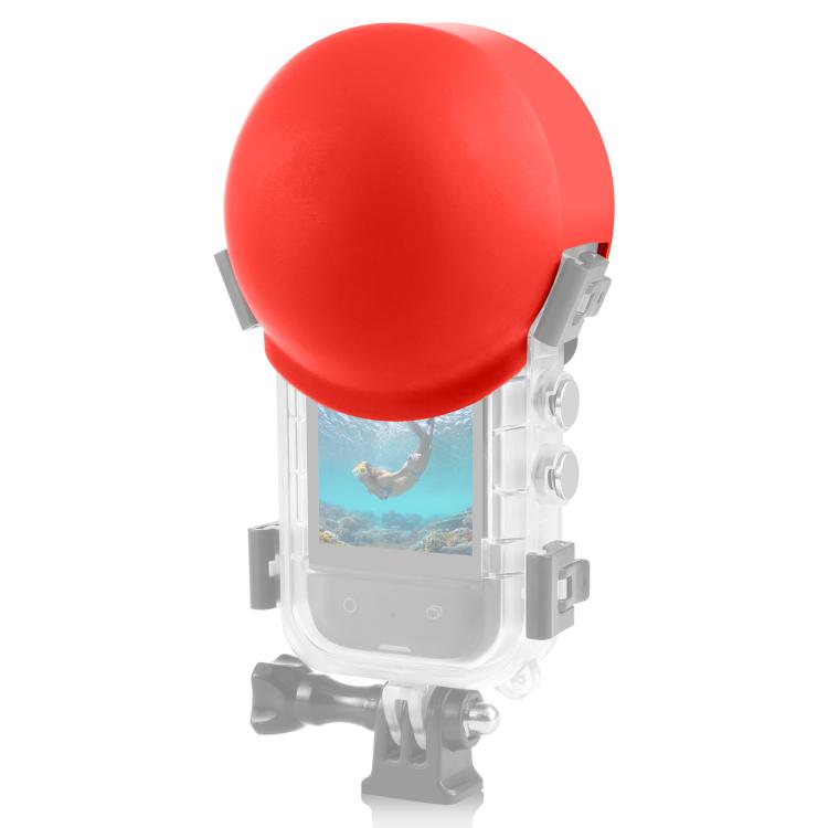 For Insta360 X5 PULUZ Invisible Dive Case Lens Guard Silicone Protective Lens Cap Cover, For Insta360 X5