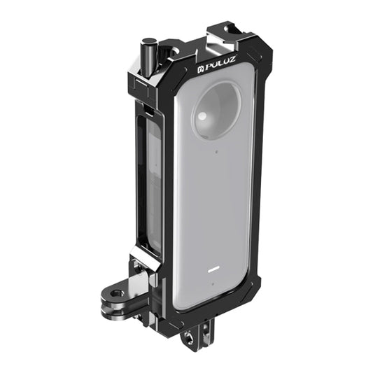 For Insta360 X3 PULUZ Metal Protective Cage Rig Housing Frame with Expand Cold Shoe Base & Tripod Adapter, Metal Cage US Stock, For Insta360 X3